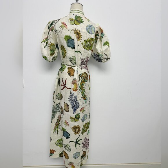 Alemais White Floral Midi Dress - Picture 8 of 13